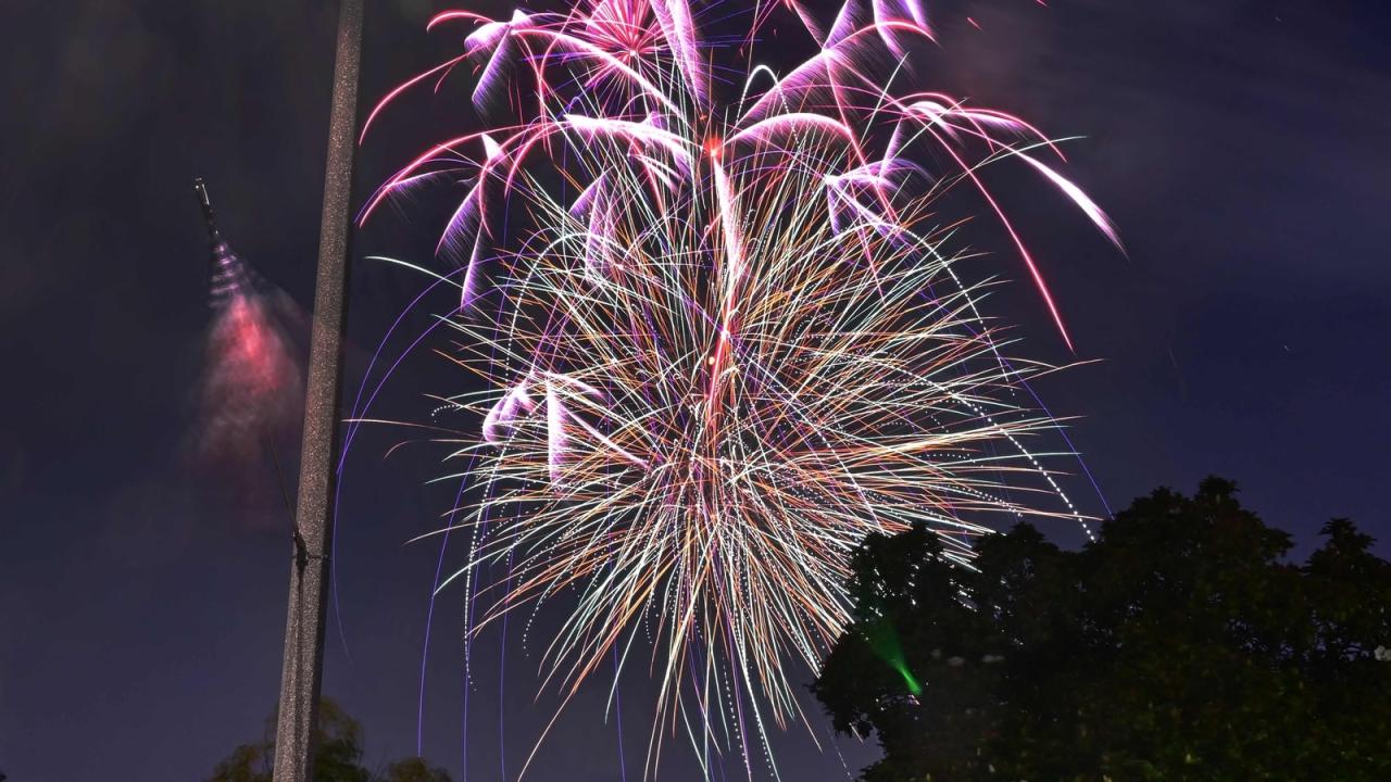 Drones fireworks