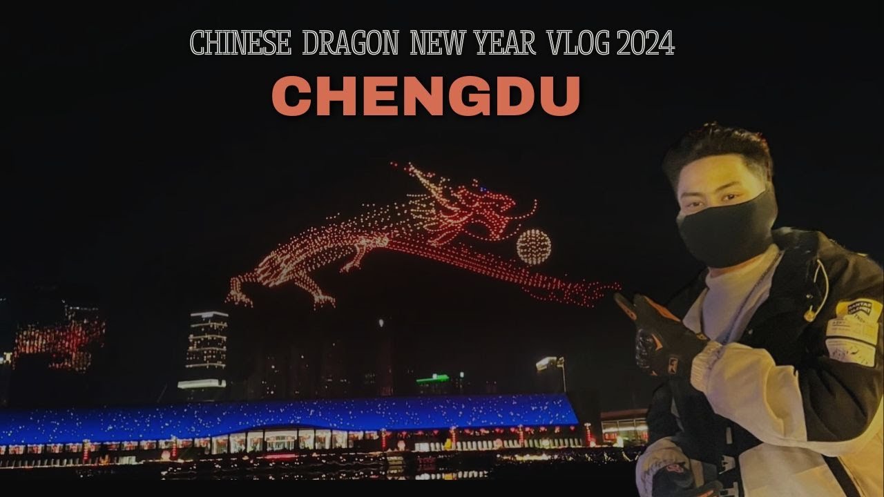 Shanghai new year drone show